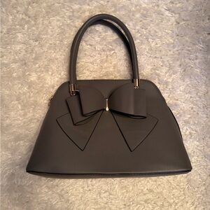 Grossi Bow-Detail Handbag in Gray